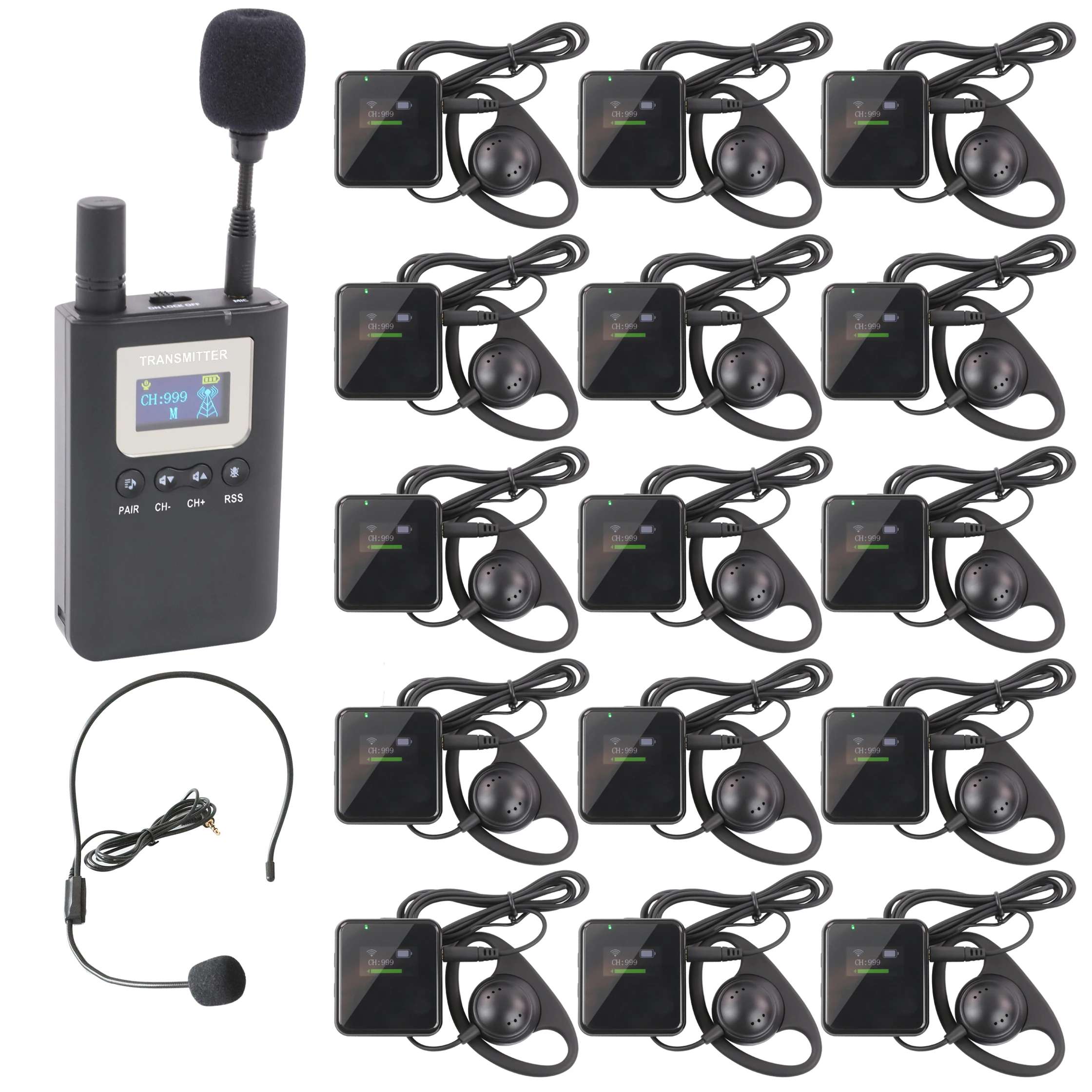 Wireless Whisper Tour Guide System Simultaneous Interpretation System For Tourism Group Service Meeting Gathering Conference