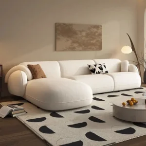 Italian-Style Full Genuine Cowhide Leather Sofa Modern Luxury Design for Large Villa Living Room High-End Wood Frame Sofa Set