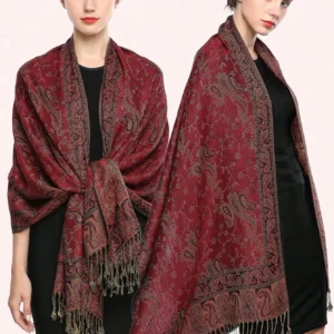 Wholesale Thick Pashmina Scarf Shawl Wrap Paisley Jacquard Stoles Vintage Cashew Scarves Printed Cotton Tippet Sunscreen Hijab