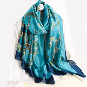Spring Scarf Women's Luxury Design Polyester Material Smooth Scarf Soft Shawl Beach Scarf
