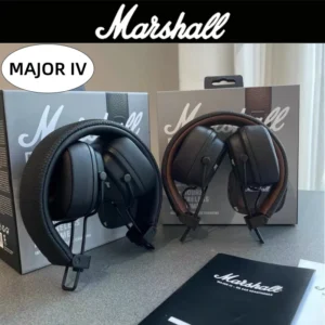 Marshall Major IV 4 Bluetooth Headphones Deep Bass/Ergonomic Design/80+ Hours Playtime Earphone Foldable Sports Wireless Headset