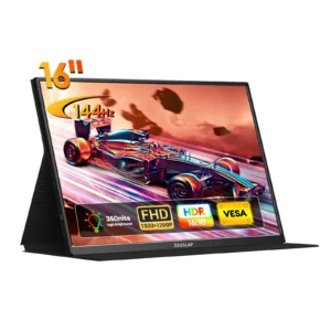 ZEUSLAP P16 Ultra 16" FHD 144Hz Portable Gaming Monitor for Nintendo Switch 2, PS5, Xbox & Laptop, 350 Nits USB-C External Displ
