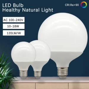 1-6PCS E27 LED Bulb 10W 15W 18W AC 220V 110V G80 G95 G120 Energy Saving Global Light Lampada Ampoule led Lamp Vanity Light Bulbs