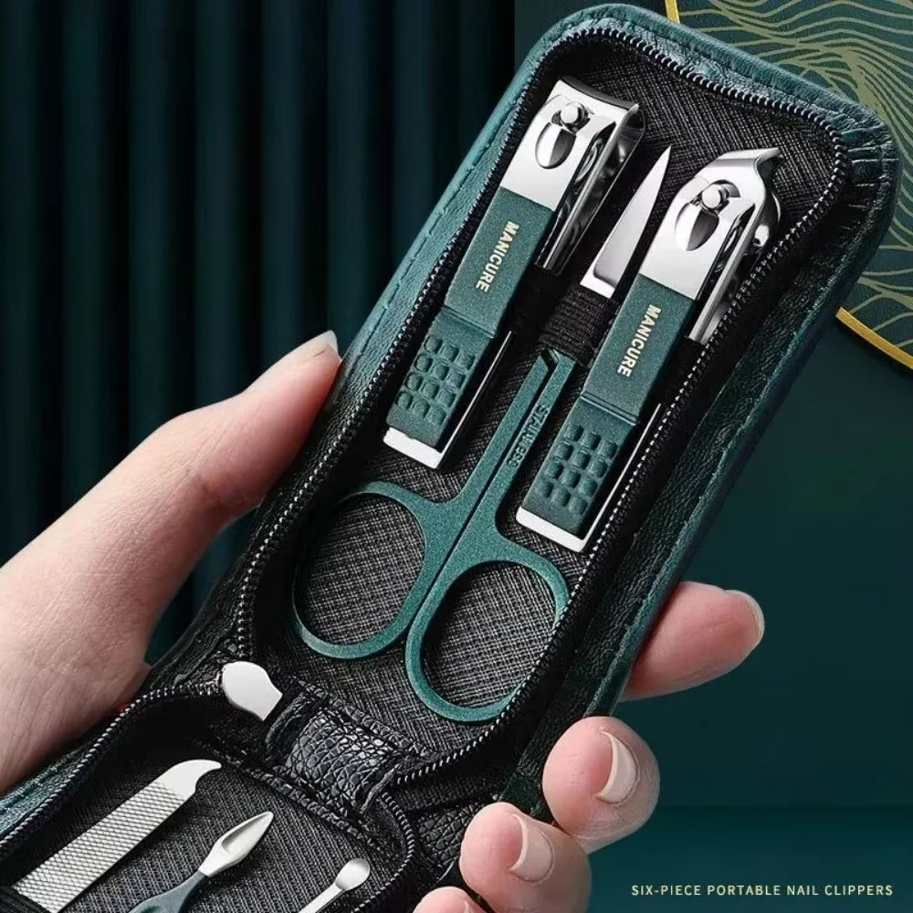 Nail Scissors Set Household High End Mens And Womens Special Nail Clippers Manicure Beauty Tools 6 Piece Portable Household