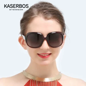 Polarized women's sunglasses oversized fashionable sunglasses UV400 protection fashionable and simple sports 100% UV protection