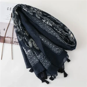 Bohemia Styles Paisley Printing Women Scarf Shawl Tassel Pashmina Muslim Hijab Wrap Lady Viscose Scarf
