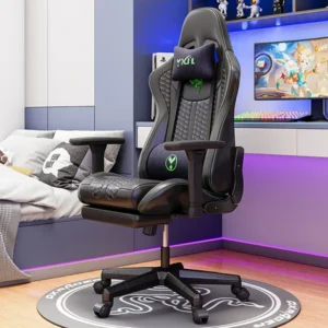Ergonomic Gaming Chair Office Chair High Back Adjustable Lumbar Support Headrest Reclining Swivel Racing Gamer Folding Furniture