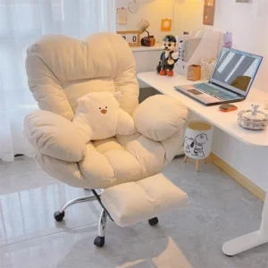Home Lazy Computer Chair Comfortable and Sedentary Computer Sofa Bedroom Desk Office Sitting Back
