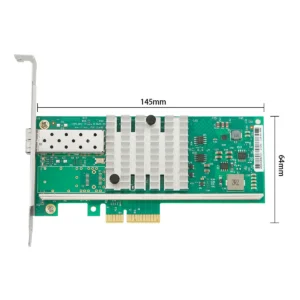 PCIe x4 Single Port 10G SFP+ Network Card Intel X520-DA1 82599EN 10GbE NBBASE-T NIC Fiber Adapter for Windows Linux Servers