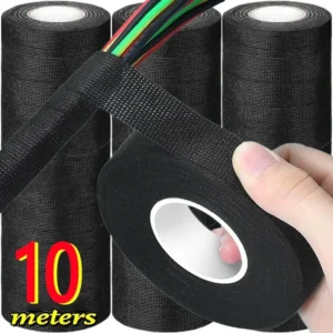 High Temperature Wire Harness Cloth Tape Automotive /Cable Loom Heatproof Fabric Adhesive Tape/ for Engine Electrical Insulation