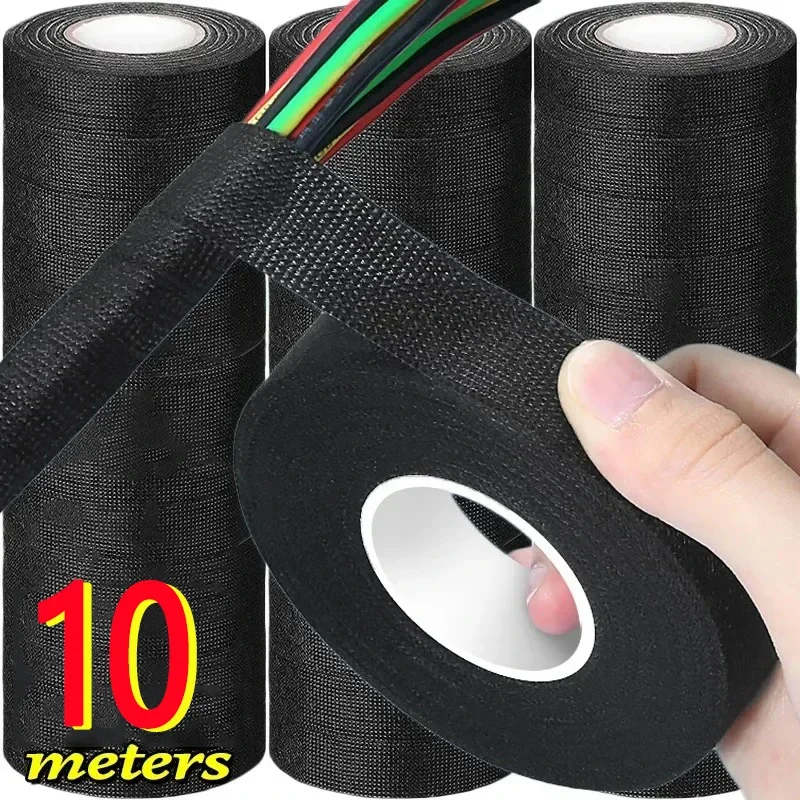 High Temperature Wire Harness Cloth Tape Automotive /Cable Loom Heatproof Fabric Adhesive Tape/ for Engine Electrical Insulation