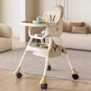 Portable Multi-Functional Baby High Chair Foldable Adjustable Height Children's Dining Seat