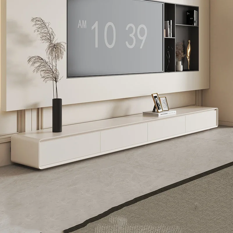 Organizer Storage Tv Table Universal Minimalist Wood Drawers White Tv Stands Luxury Display Mobile Muebles Trendy Furniture