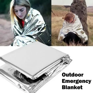 Emergency Blanket Outdoor Survive First Aid Military Rescue Kit Windproof Waterproof Foil Thermal Blanket for Camping