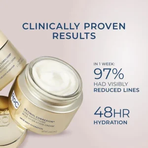 ROC Retinol Essence Facial Firming Cream Reduces Fine Lines Tightens And Moisturizes Skin Improves Dullness Tightening Skin