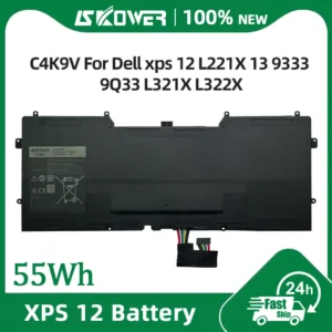 SKOWER 55Wh C4K9V Laptop Battery For Dell xps 12 L221X 13 9333 9Q33 L321X L322X Replacement Y9N00