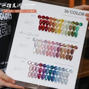 36color/set Star River Cat Eye Gel Nails Polish 15ml Magnetic Gel Glass Beads Semi Permanent Soak Off UV Nail Gel For Nail Salon