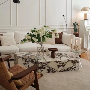 Storage Luxury Nordic Coffee Table Space Saving Modern Decoration Clear Side Table Unique Books Mesa Auxiliar Home Furniture