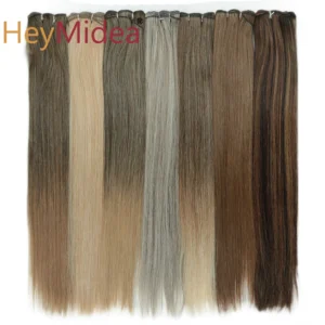 Synthetic Straight Hair Bundles 26Inch/150g Salon Natural Hair Extensions Ombre Bone Straight Hair Weaving Full to End For Women