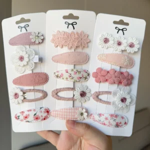 2025 Cute Flower Hairpins Set Children Baby Girls Kids Hair Clips Pin Barrettes Accessories Hairclip Headwear Headdress Ornament