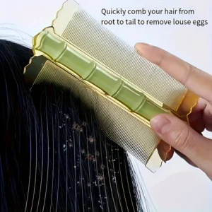 Plastic Lice Comb Double-sided Super Dense Teeth Remove Dandruff Scalp Cleansing Scalp Massage Comb Flea Removal Hair Tools