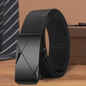 Fashionable And Simple Men's Canvas Belt Trendy And Versatile Men's Casual Shorts Belt Suitable For Sports Outdoor Sports