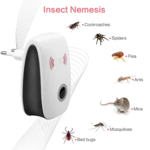 EU/US Ultrasonic Anti Mosquito Insect Repeller Rat Mouse Cockroach Pest Rats Reject Repellent Electronic Mosquito Killer
