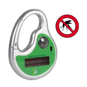 Portable Mosquito Insect Killer Repeller Expeller Hook Type Solar Ultrasonic W/ Compass Outdoor