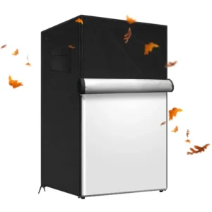 Outdoor Fridge Cover Freezers Refrigerator Protective Cover Magnetic Closure UV Block Fridge Zipper Covering For Dorm Kitchen