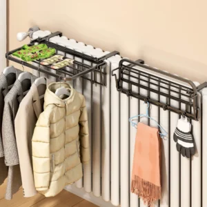35cm Towel Rail Hanging No Drilling Cloth Hanger Storage Holder For Heating Radiator Towel Rack Bathroom Towel Rail Radiator
