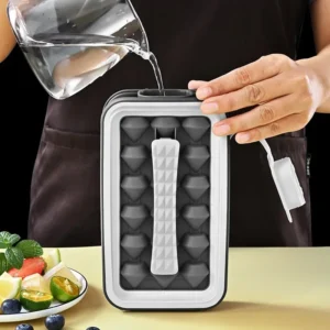 Plastic Whiskey Ice Hockey Food Grade Large Capacity Ice Cube Mold Storage Box Homemade Ice Cube Mold