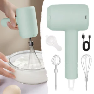 1Pcs Electric Whisk Stirrer Milk Frother Food Processor Portable 3-speed Whisk Cake Baking Kitchen Tools