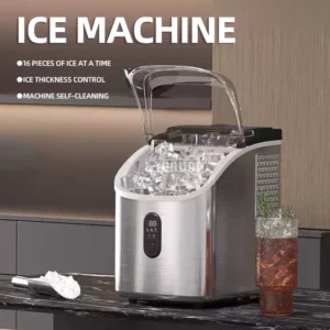 Electric Quick Ice Maker 25kg Stainless Steel Material with Timing