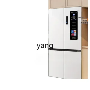 YJQ zero embedded household first-class energy efficiency double open cross door frost-free frequency conversion refrigerator