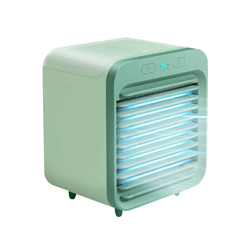 Portable Air Conditioner Fan USB Desktop Fan Rechargeable Mini Air Humidifier Cooler Table Cooling Mist Fan for Office Home