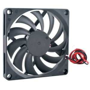 ACP8010 Ultra Thin Axial Flow Cooling Fan 80x80x10mm DC5V/12V/24V 2-PIN for Frequency Converter Power Supply (80mm Fan)