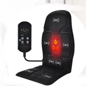 Massager Chair Pad Electric Heating Vibrating Cervical Neck Back Body Cushion Massag for Car Home Lumbar Mattress Pain Relief