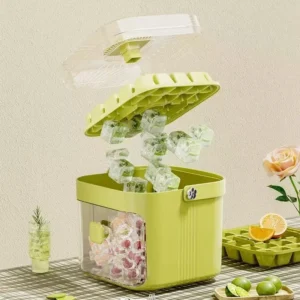 48-Grid Ice Cube Mold Reusable Easy Release One-Touch Home Ice Maker DIY Tray for Refrigerator - Home Making Tool