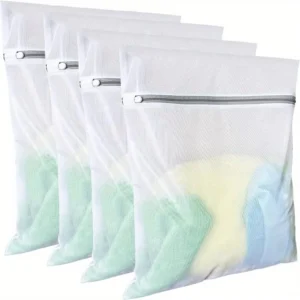 4/3 Pcs Mesh Laundry Bags Set Delicate Lingerie Wash Bags Anti-deformation Winding College Dormitory Dirty Clothes Storage Bags