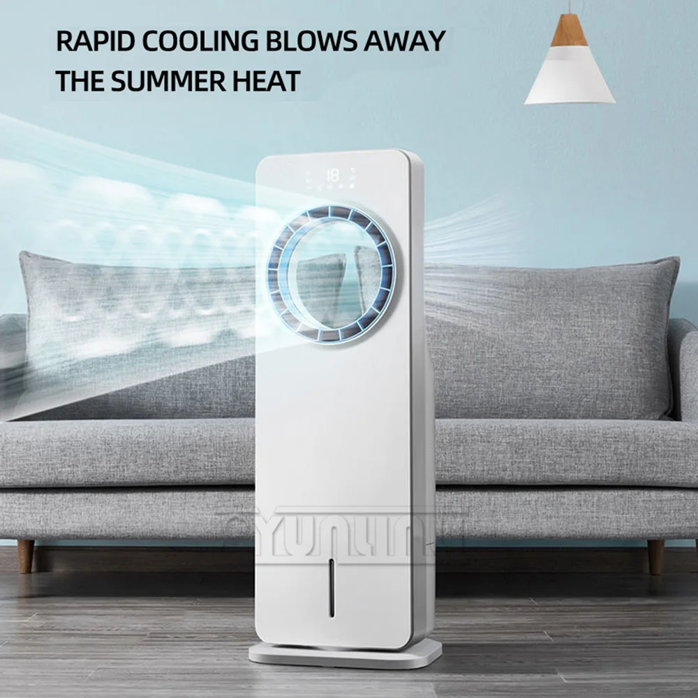 Electric Air Conditioning Fan Household Air Cooler Leafless RefrigeratorMobile Water-cooled Air Conditioner Climatiseur