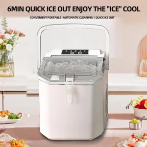 2025 New Smart Mini Ice Cubes Machine Portable Ice Maker Machine Automatic Cleaning Maquina Hacer Cubitos De Hielo