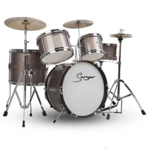 Drum Kit High Quality Musical Percussion Instrument 5 Piece 3 Cymbals Professional Kid Drum Set Ideal for Beginners, Students