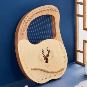 Lyre Harp 16 19 Strings Mahogany Wood Harp Piano 19 Strings Stringed Musical Instrument With Tuning Wrench Spare Strings