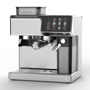 100-240V Smart Bean-to-Cup Coffee Machine with Grinder, Double Boiler Espresso Maker, Cold Brew & Professional Digital Control