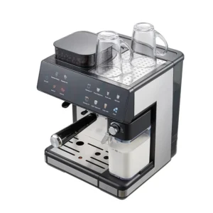 Big Multifunctional Full Automatic Smart Coffee Makers Espresso Cappuccino Latte Cold Brew Coffee Machine With Grinder Milk Tank