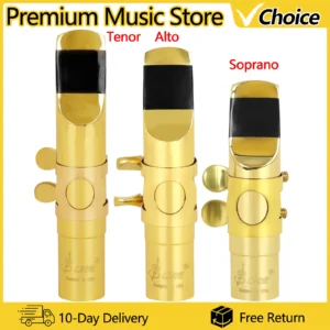 SLADE 5C Saxophone Mouthpiece Alto Soprano Tenor Sax Metal Brass Mouth Pieces Saxophone Parts Woodwind Instrument Accessories